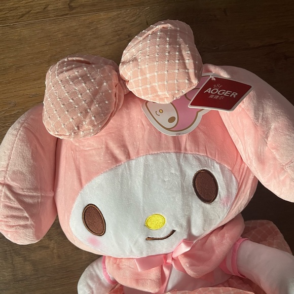 One Left! MY MELODY-NWT LARGE Pink Plush - Picture 11 of 15